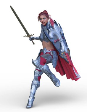 3D cg işleme seksi savaşçı