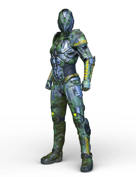 Rendering Cyber Man — Stock Photo, Image