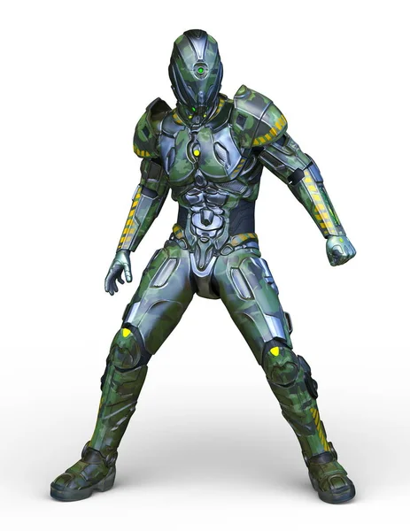 Siber adam 3D cg render