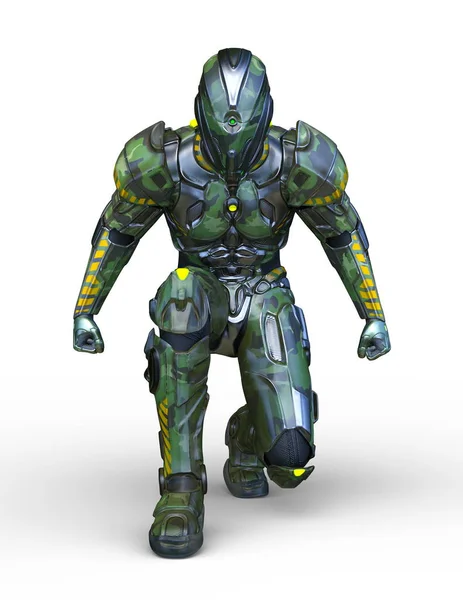 Siber adam 3D cg render