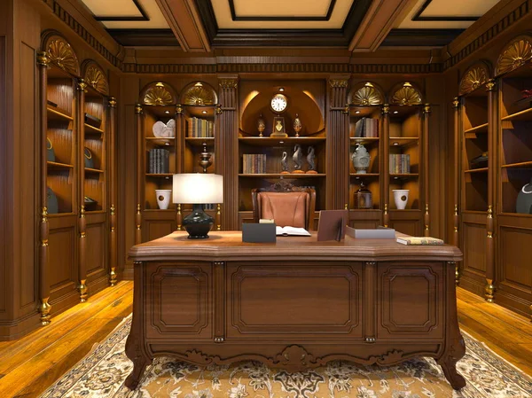 Okuma odası 3d Cg render