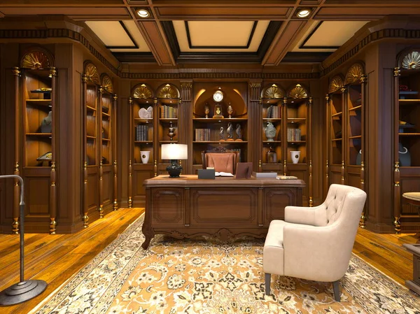 Okuma odası 3d Cg render