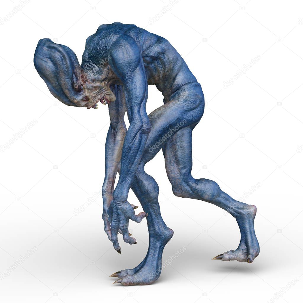 3D CG rendering of alien