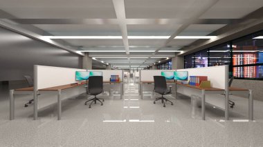 3D cg işleme Modern bina ofis