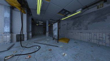 Beton binanın 3d Cg render