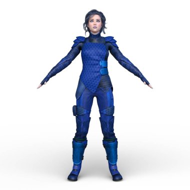 3D cg işleme kahraman 