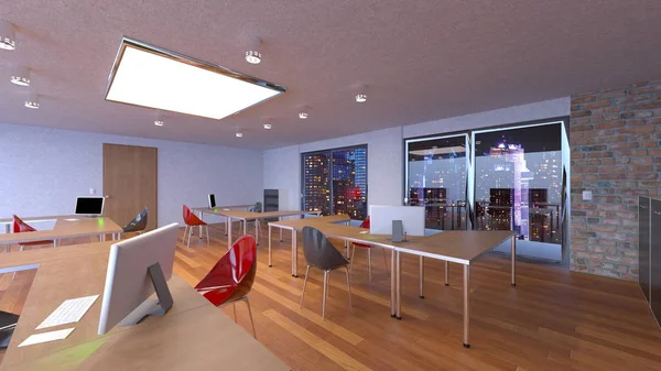 Rendering Modern Building Office — Stock Photo, Image