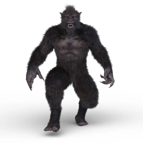 Renderelés Gorilla — Stock Fotó