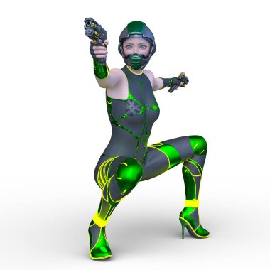 3D cg işleme kahraman 