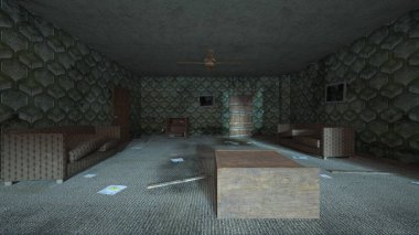 Korku evi 3d cg render