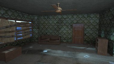 Korku evi 3d cg render