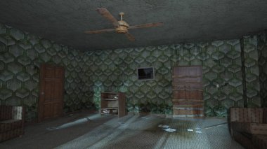 Korku evi 3d cg render