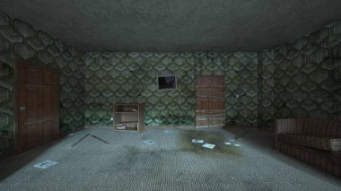 Korku evi 3d cg render