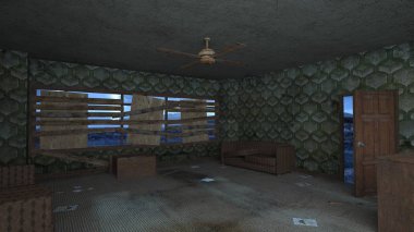 Korku evi 3d cg render