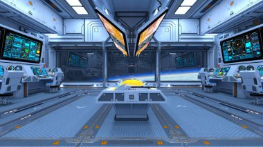 Uzay gemisi 3d cg render