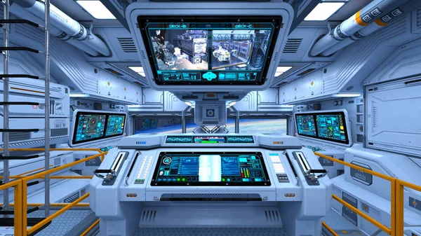 宇宙船の のレンダリング — ストック写真