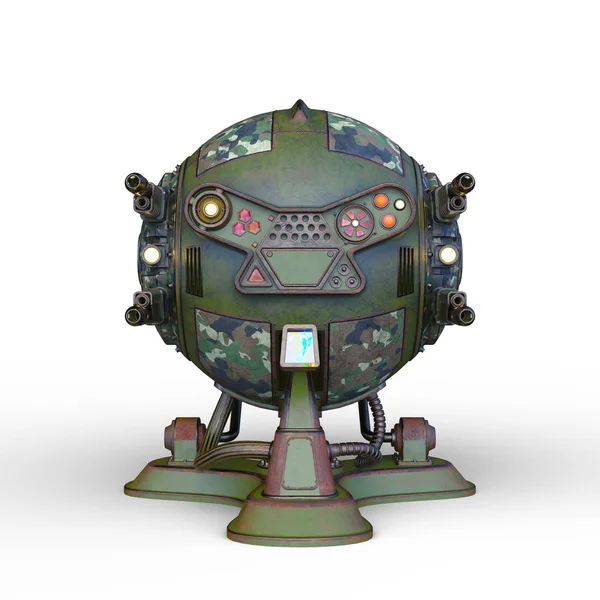 Sfドローンロボットの3D Cgレンダリング — ストック写真
