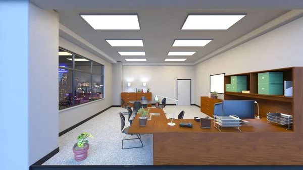 Rendering Modern Building Office — Stock Photo, Image