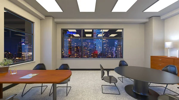 Rendering Modern Byggnad Office — Stockfoto
