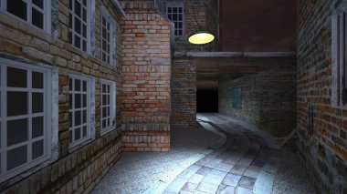 şehir merkezinin 3D cg işleme