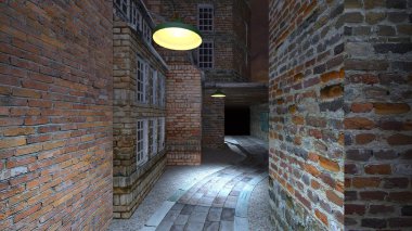 şehir merkezinin 3D cg işleme