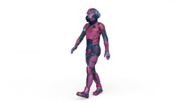 Siber adam 3D cg render