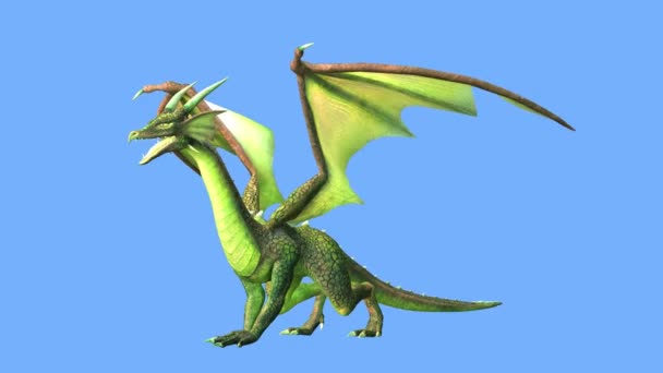 Renderização Flying Dragon — Vídeo de Stock