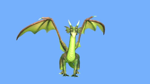 Renderização Flying Dragon — Vídeo de Stock