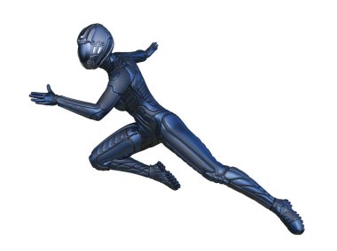 cyber kadının 3D cg işleme