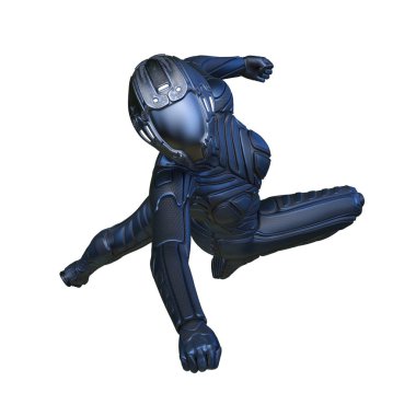 cyber kadının 3D cg işleme