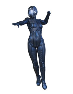 cyber kadının 3D cg işleme