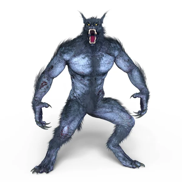 Rendering Wolf Man — Stock Photo, Image