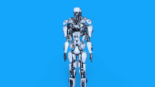 Renderowania Robot — Wideo stockowe