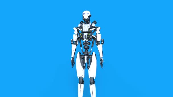 ロボットの のレンダリング — ストック動画