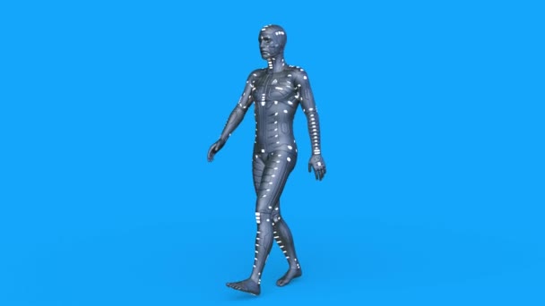 Renderowania Robot — Wideo stockowe