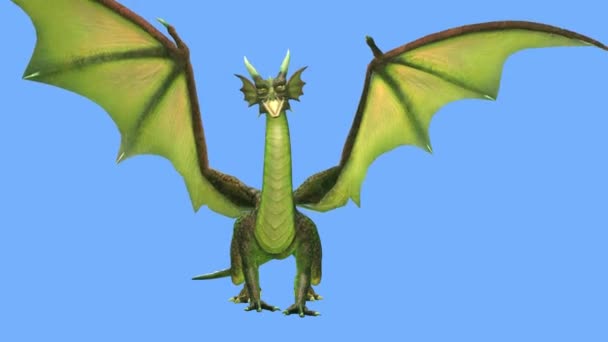 Renderização Flying Dragon — Vídeo de Stock