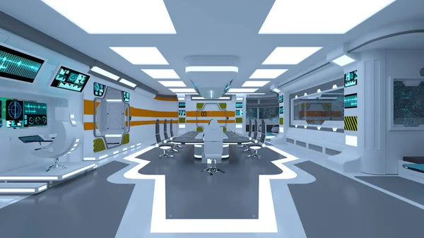 Rendering Technology Space — Stock Photo, Image