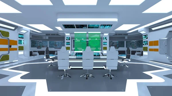 Rendering Technology Space — Stock Photo, Image