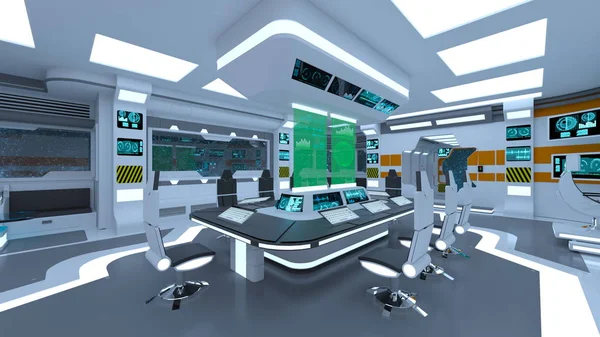 Rendering Technology Space — Stock Photo, Image
