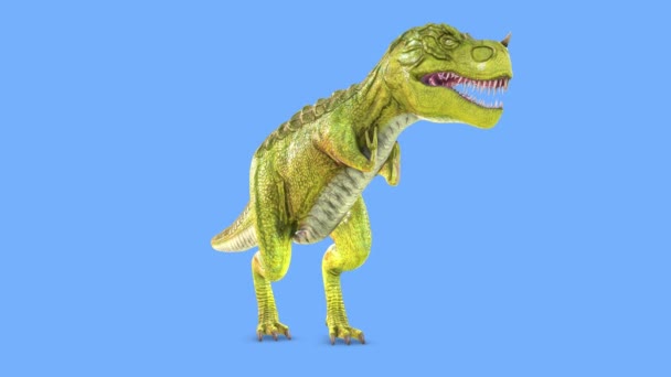 Rendering Van Dinosaurus — Stockvideo