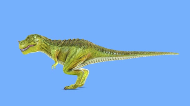 Рендеринг Динозавров — стоковое видео