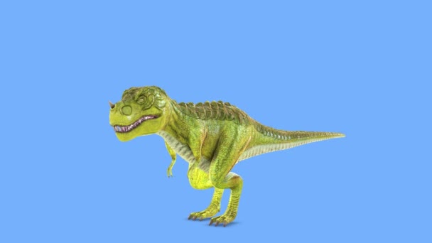 Rendering Van Dinosaurus — Stockvideo