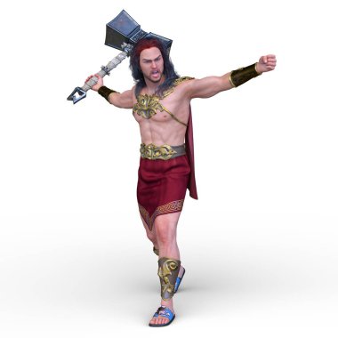 Vahşi adam 3d Cg render