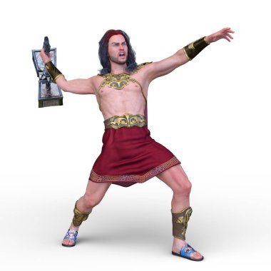 Vahşi adam 3d Cg render