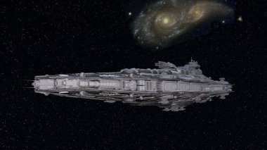 Uzay gemisi 3d cg render