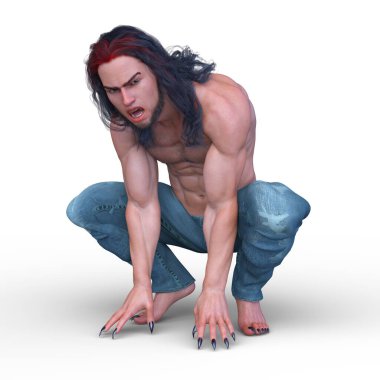 güçlü adam 3D cg render