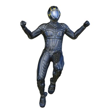 Siber adam 3D cg render