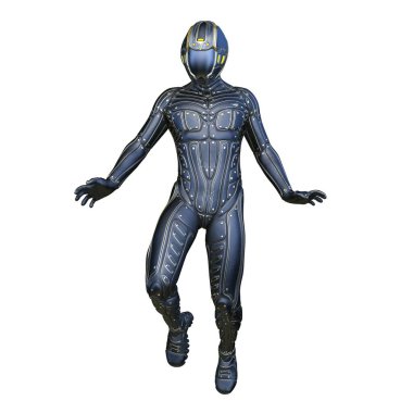 Siber adam 3D cg render