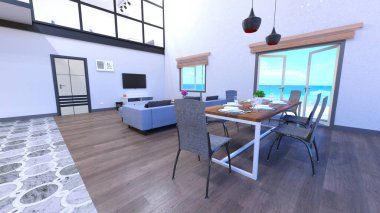 3D cg işleme ikamet 