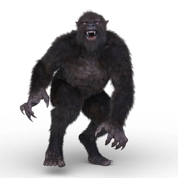 Weergave Van Het Gorillamonster — Stockfoto